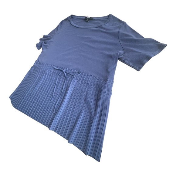 SIMPLY VERA VERA WANG drawstring Waist Pleated Bottom Short Sleeve top Size XXL - Picture 3 of 7